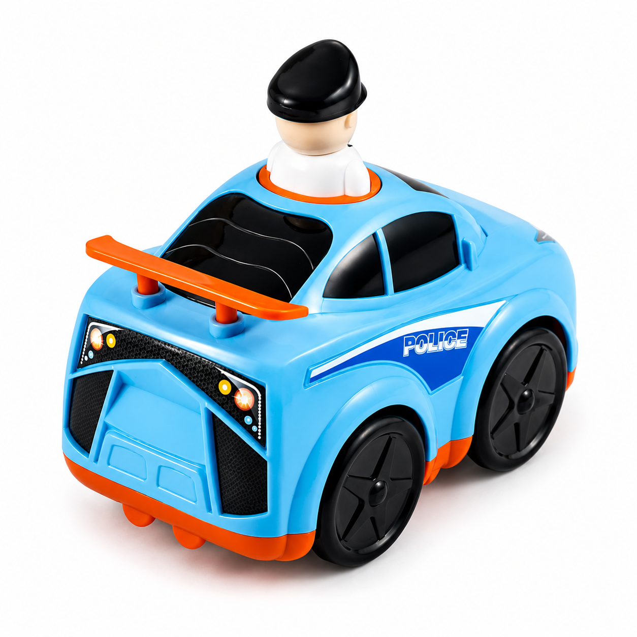 רכב משטרה לחץ וסע Infunbebe לתינוקות 12+ חודשים