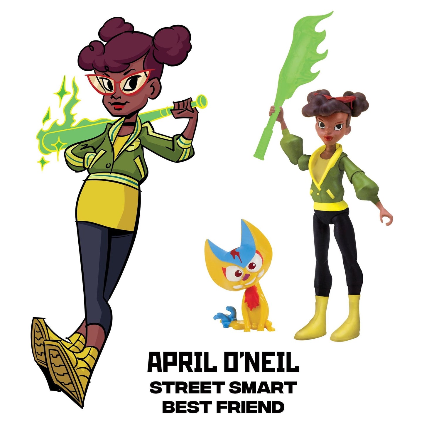 דמות אקשן April O’Neil צבי הנינג׳ה עם אביזרים