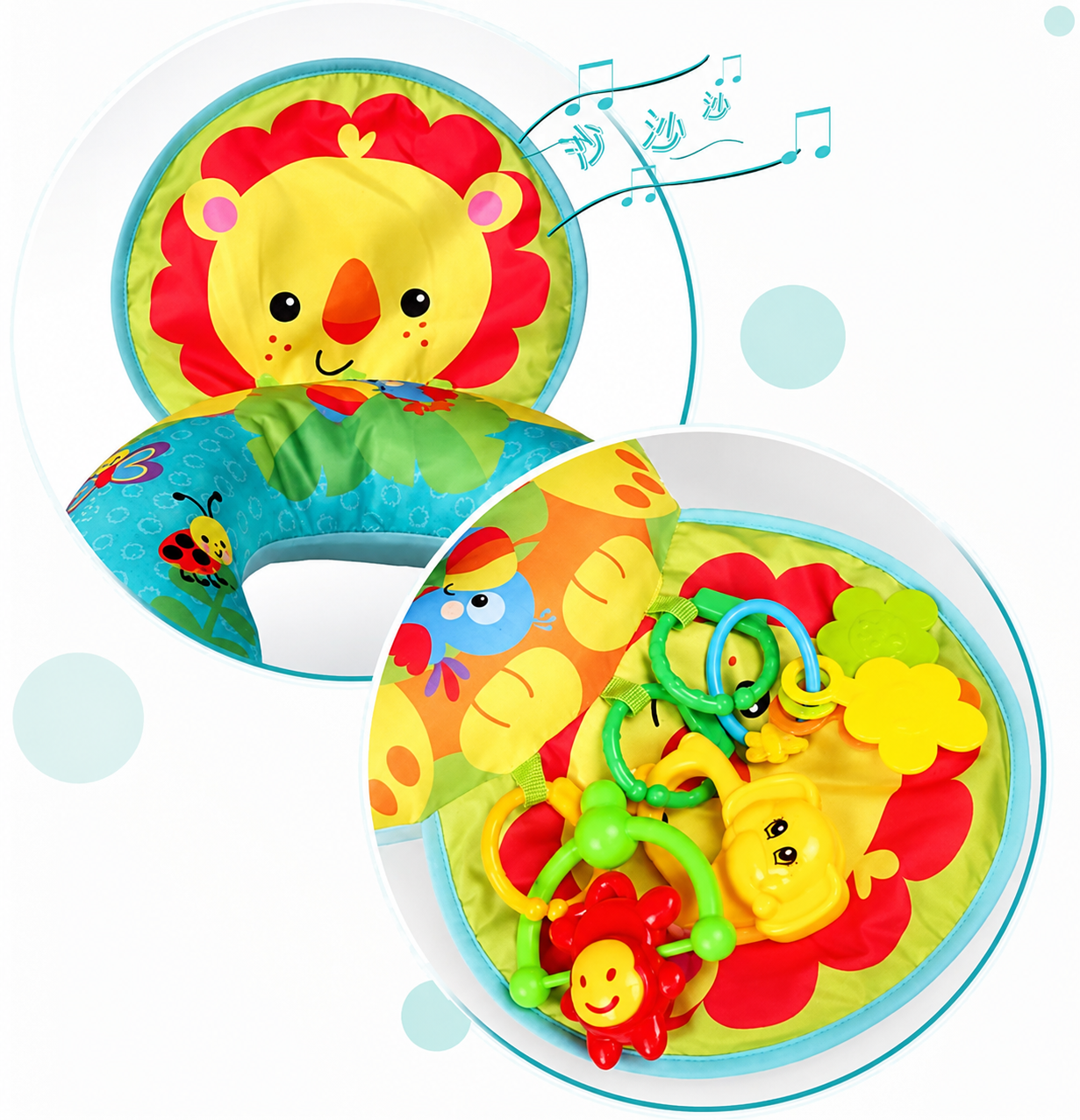 כרית פעילות ותמיכה לתינוק Pit Toys לזמן בטן