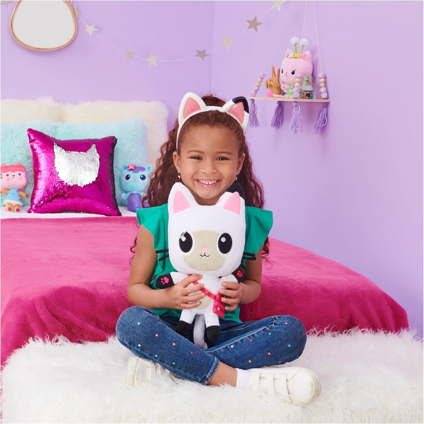 אוזני חתול מוזיקליות Gabby’s Dollhouse עם אורות וצלילים