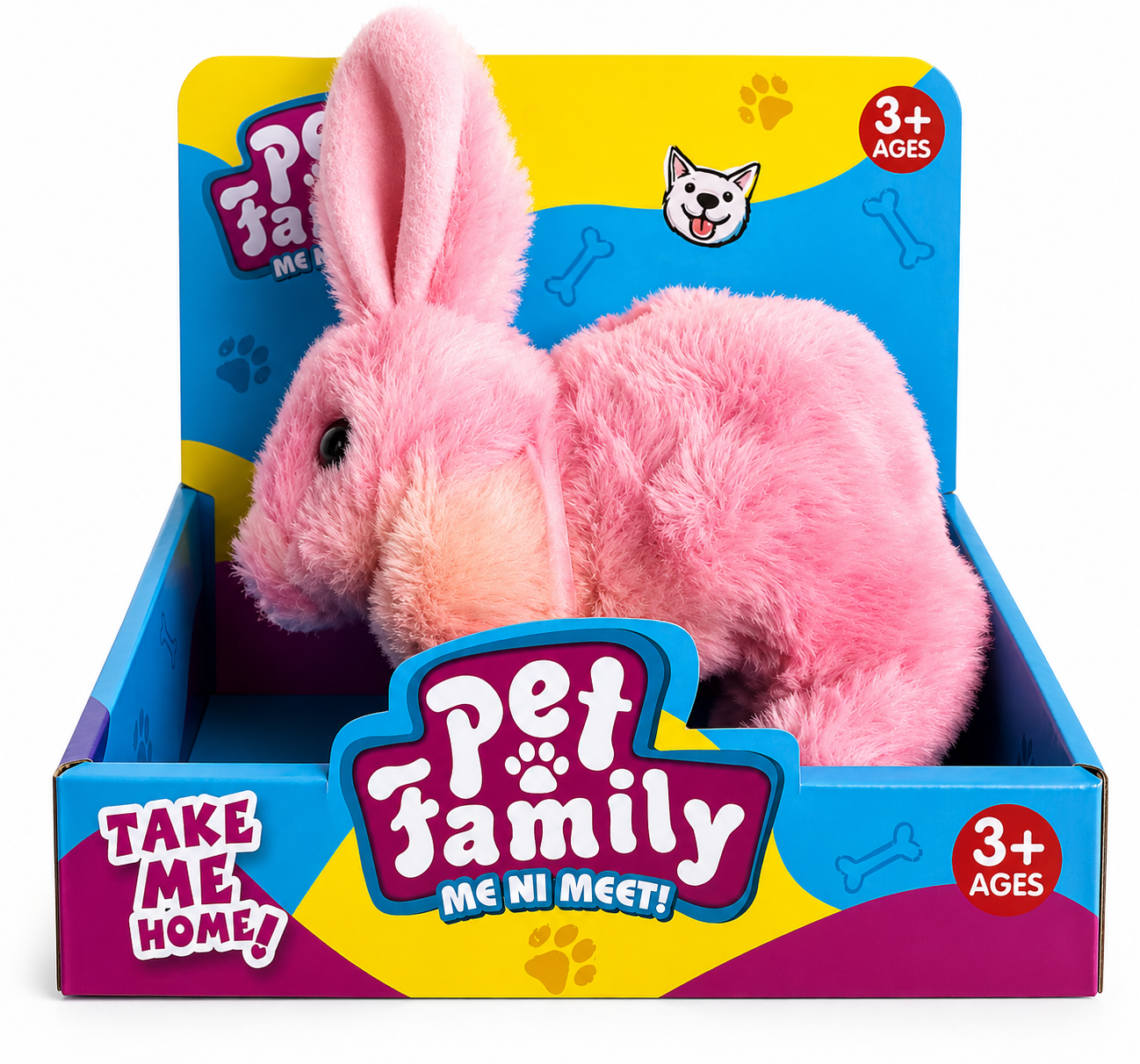 ארנב פרווה ורוד Pet Family