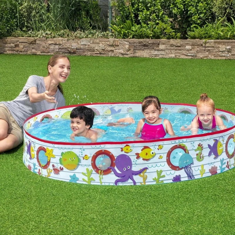 בריכה לילדים Bestway Marine Fill 'N Fun Play Pool בקוטר 152 ס״מ