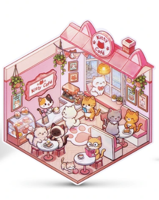 Sticker Therapy Kawaii Kitties – 80 מדבקות