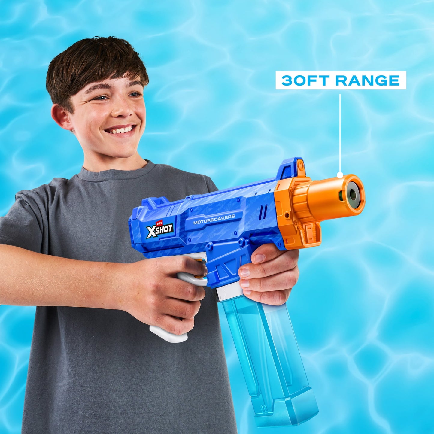 רובה מים חשמלי ZURU X-Shot Motor Soakers Turbo Stream
