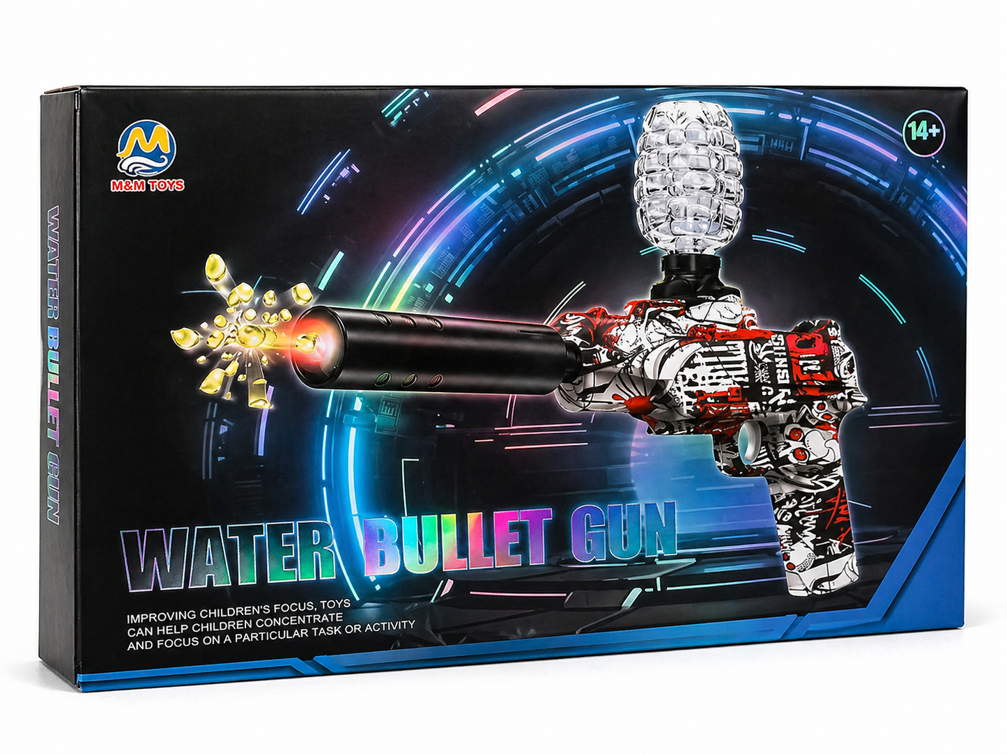רובה כדורי מים Water Bullet Gun עם מחסנית עליונה