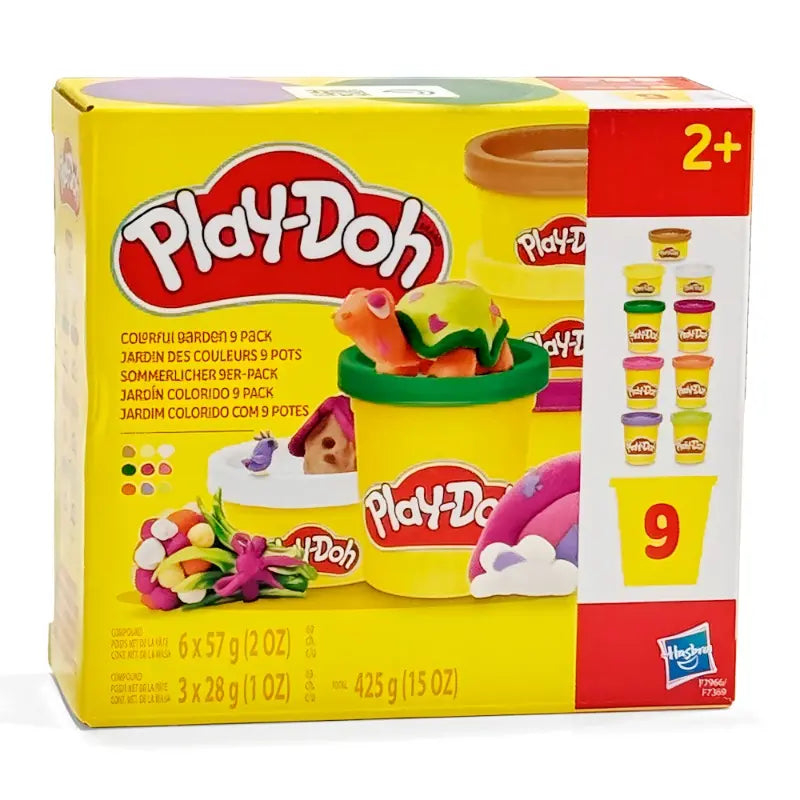 סט פליידו Play-Doh גינה צבעונית 9 צבעים