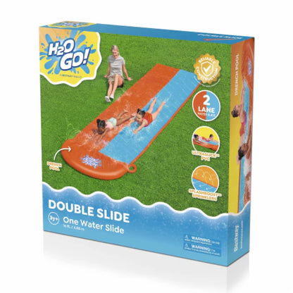 מגלשת מים כפולה H2OGO! Double Slide באורך 4.88 מטר
