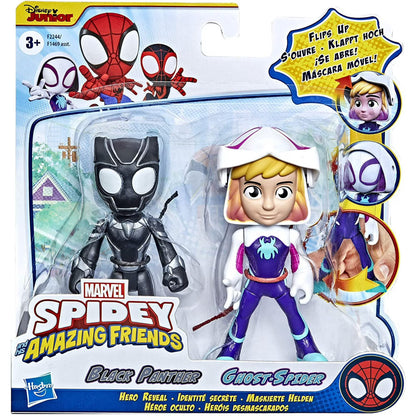 סט דמויות Spidey Amazing Friends Black Panther & Ghost-Spider
