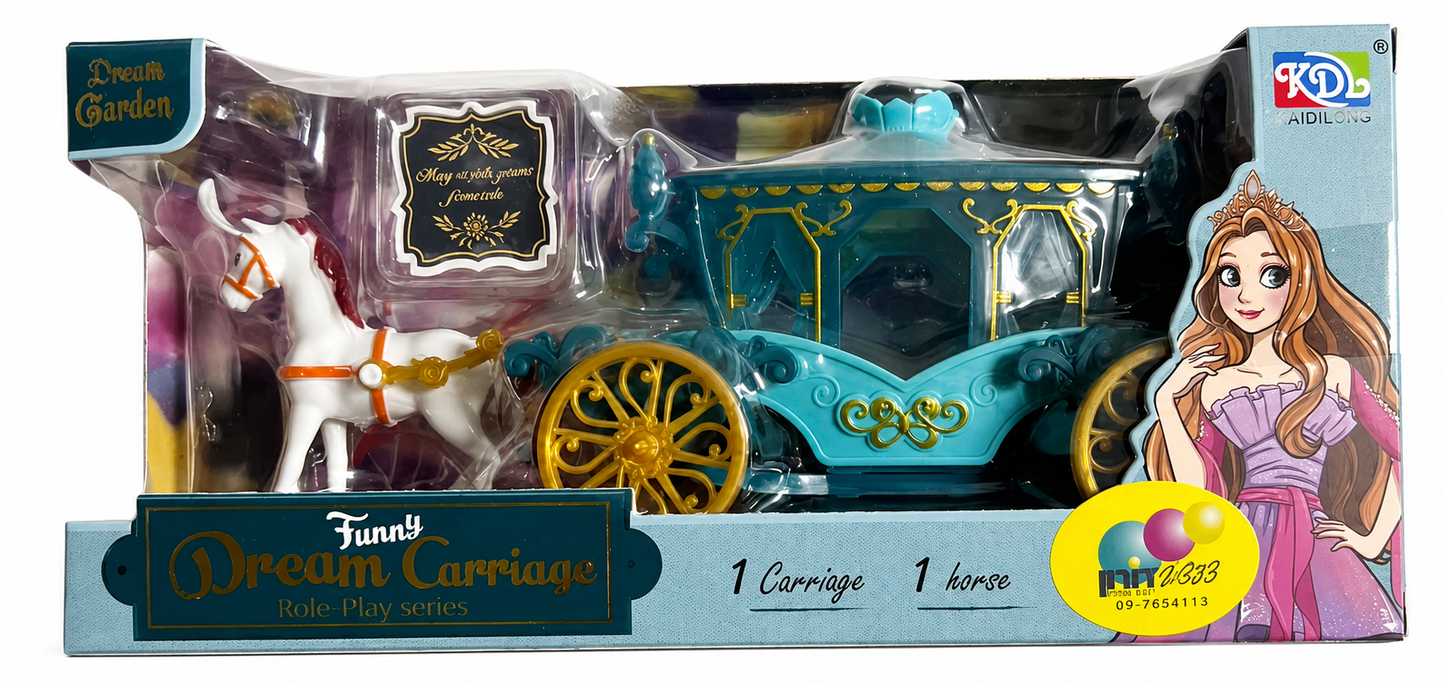 כרכרת נסיכות Dream Carriage עם סוס