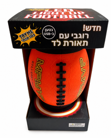כדור פוטבול זוהר נטען USB למשחקי לילה