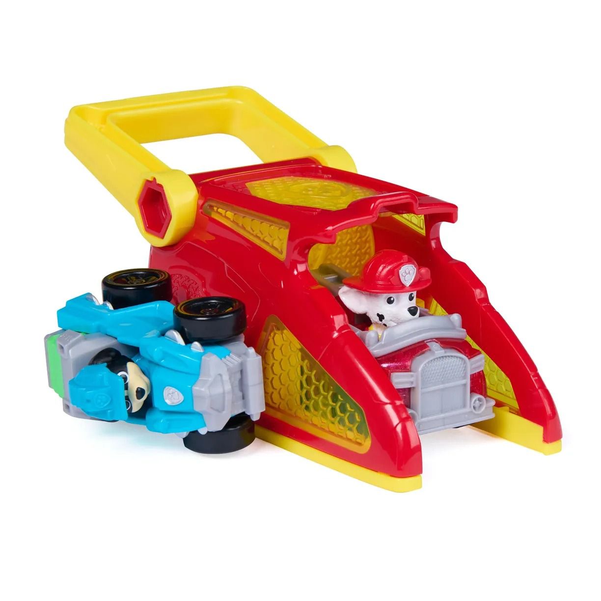 מפרץ ההרפתקאות – משגר רכבי מרשל עם 2 רכבים Paw Patrol Pup Squad Launcher - ₪72.90