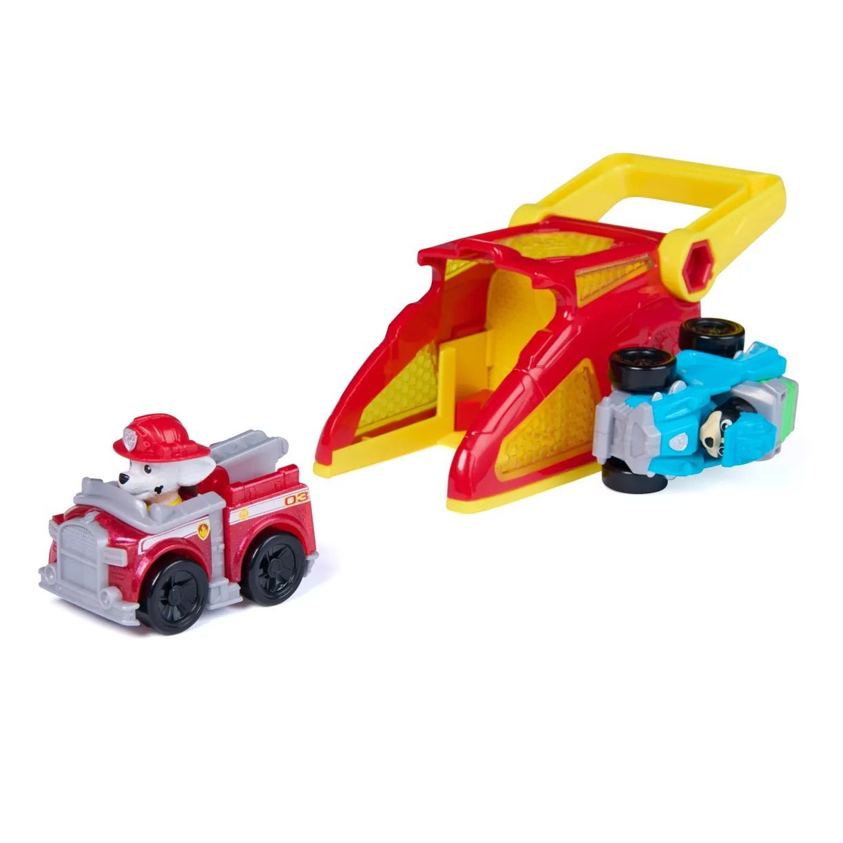 מפרץ ההרפתקאות – משגר רכבי מרשל עם 2 רכבים Paw Patrol Pup Squad Launcher - ₪72.90