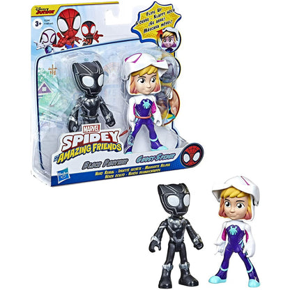 סט דמויות Spidey Amazing Friends Black Panther & Ghost-Spider
