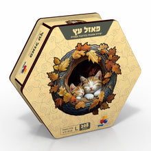 פאזל עץ אומנותי חתולים – 208 חלקים