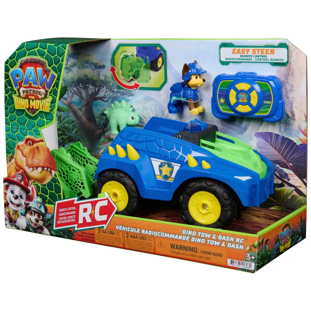 רכב שלט צ׳ייס PAW Patrol Dino Tow & Dash RC