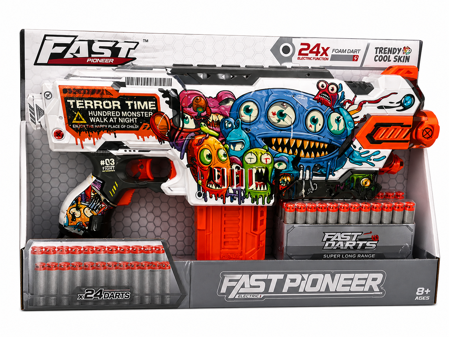 רובה צעצוע Fast Pioneer Terror Time עם 24 חיצי ספוג