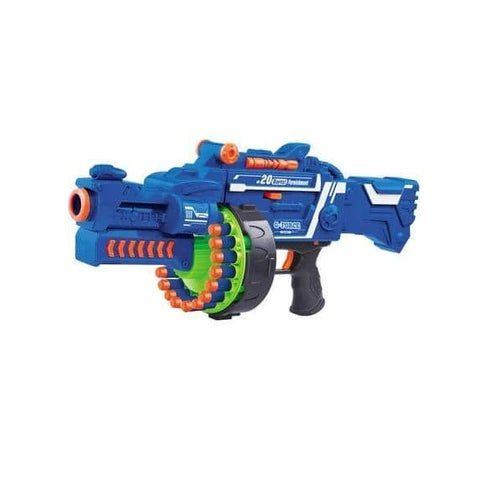 מכונת ירייה נגב NG7 מבית G-FORCE עם מחסנית מסתובבת ו־40 חיצי ספוג, לגילאי 6+
