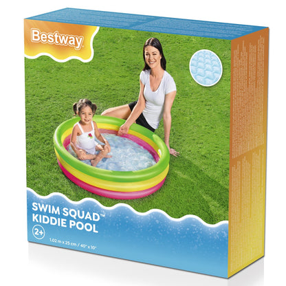 בריכה מתנפחת לילדים Bestway Swim Squad Kiddie Pool בקוטר 102 ס״מ