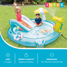 מתקן מים מתנפח לילדים Intex Wet Set עם מגלשה 201×170×84 ס״מ