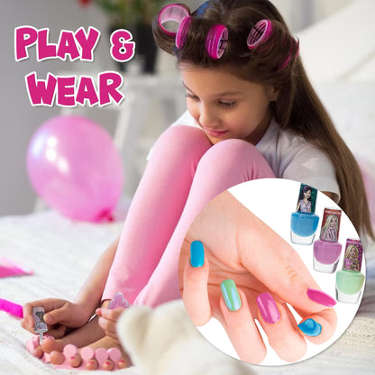 ערכת לקים Barbie עם מייבש ציפורניים 8 חלקים