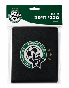 ארנק מכבי חיפה שחור עם לוגו הקבוצה
