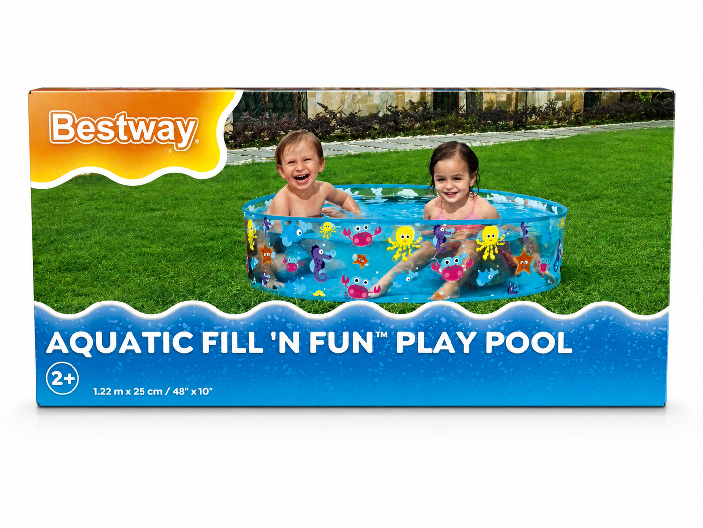 Bestway Aquatic Fill ’N Fun – בריכת ילדים 122 ס״מ