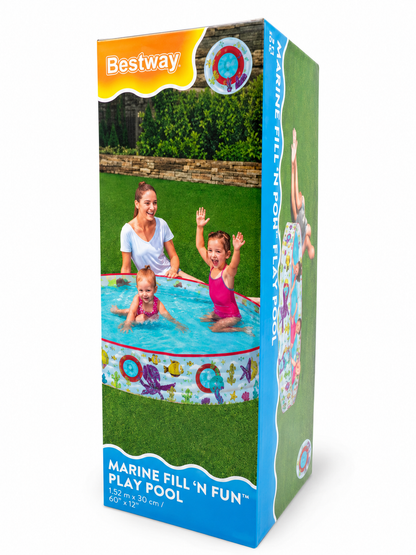 בריכה לילדים Bestway Marine Fill 'N Fun Play Pool בקוטר 152 ס״מ