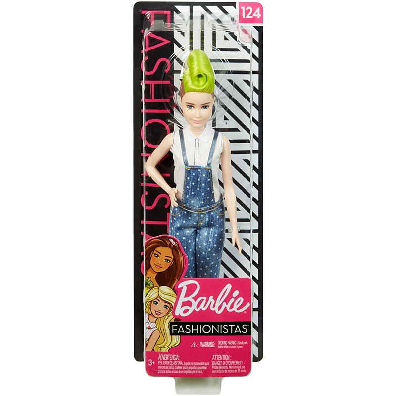 בובת Barbie Fashionistas עם אוברול ג׳ינס