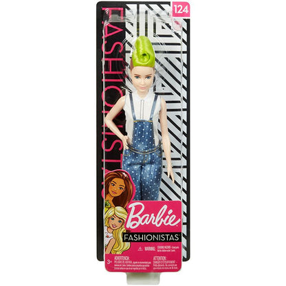 בובת Barbie Fashionistas עם אוברול ג׳ינס