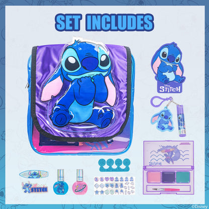 תיק איפור Disney Stitch עם לקים ואביזרי יופי