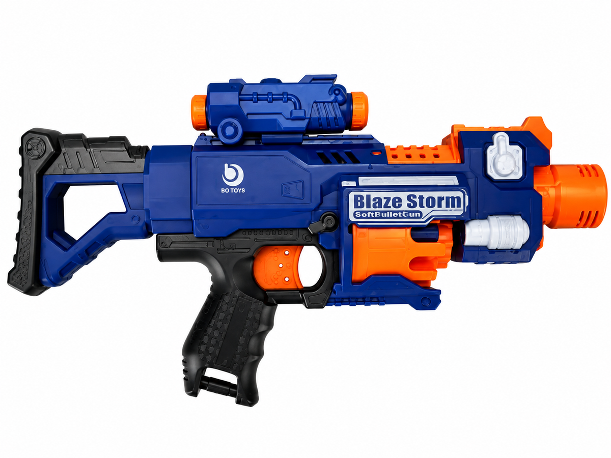 רובה חיצי ספוג כחול כתום G-FORCE G-36 מבית JOKER עם כוונת ו־20 חיצי ספוג, לגילאי 6+