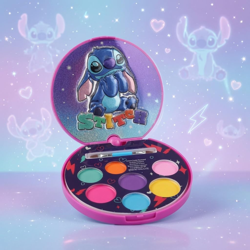סט ליפ באלם Disney Stitch לילדים – פלטת שפתונים בטעמים עם מראה