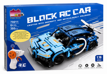 רכב ספורט להרכבה על שלט Block RC Car כחול 395 חלקים