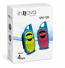 זוג מכשירי קשר Innova Premium – טווח עד 4 ק״מ