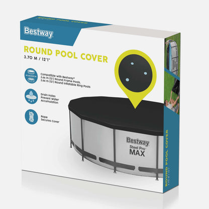 Bestway Round Pool Cover – כיסוי לבריכה עגולה 3.70 מטר