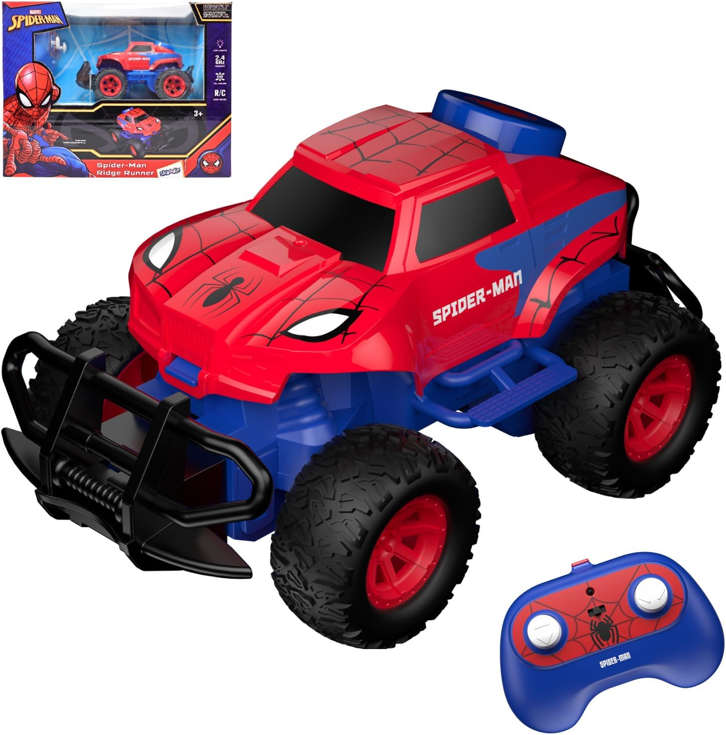 רכב שטח על שלט ספיידרמן Monster Truck