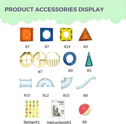 סט מגנטים DIY לבנייה והרכבה
