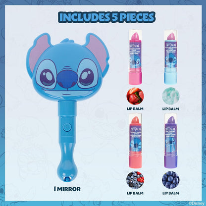 סט ליפ באלם Disney Stitch עם מראת אור לילדים
