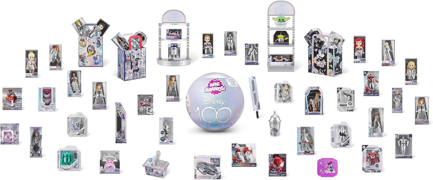 כדור הפתעה Disney 100 Mini Brands Platinum Minis לאספנים