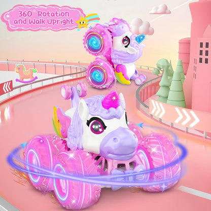 חד קרן על שלט Rainbow Unicorn