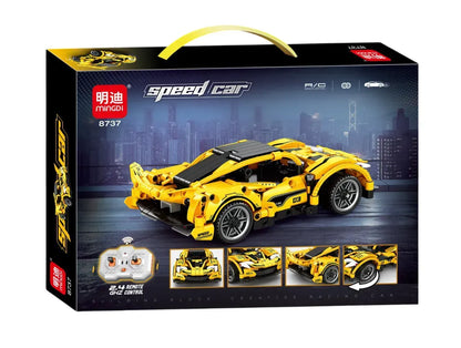 MINGDI Speed Car 8737 – מכונית ספורט להרכבה עם שלט רחוק
