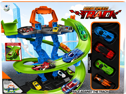 מסלול מכוניות High Speed Track עם 4 מכוניות