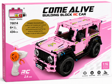 רכב שטח להרכבה על שלט Block RC Car ורוד 431 חלקים
