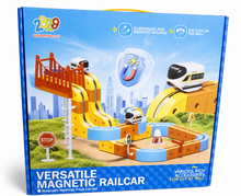 מסלול רכבת מגנטי לילדים Versatile Magnetic Railcar – 97 חלקים