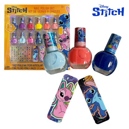ערכת לקים Disney Stitch עם מדבקות ופצירות 16 חלקים