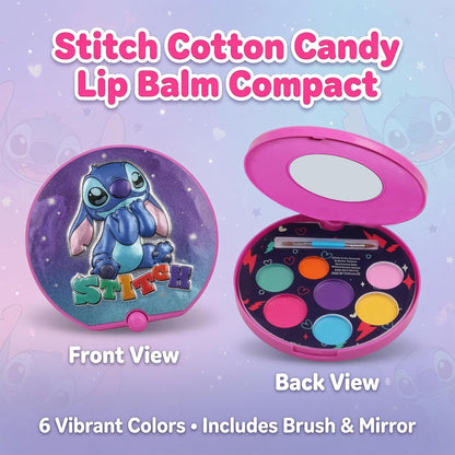 סט ליפ באלם Disney Stitch לילדים – פלטת שפתונים בטעמים עם מראה