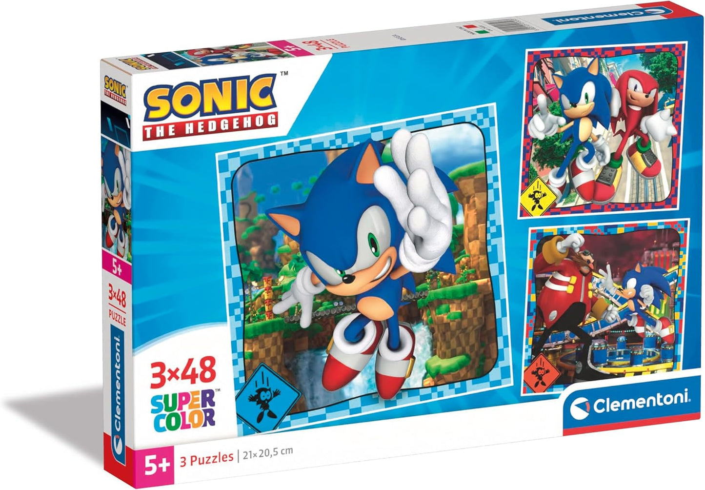 Sonic The Hedgehog Clementoni – שלישיית פאזלים