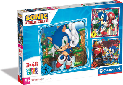 Sonic The Hedgehog Clementoni – שלישיית פאזלים
