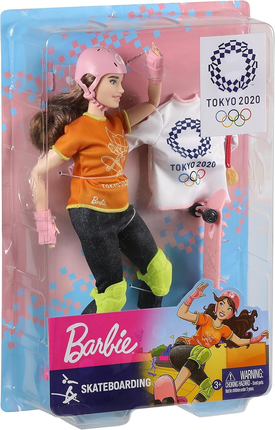 בובת Barbie סקייטבורד אולימפיאדת Tokyo 2020