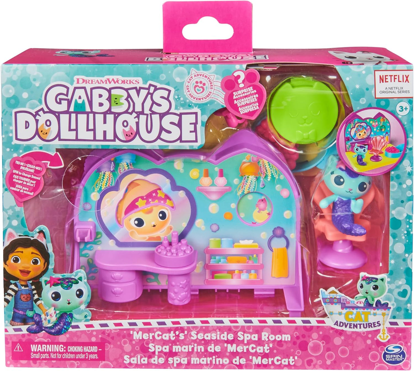 סט משחק Gabby’s Dollhouse – חדר הספא הימי של MerCat